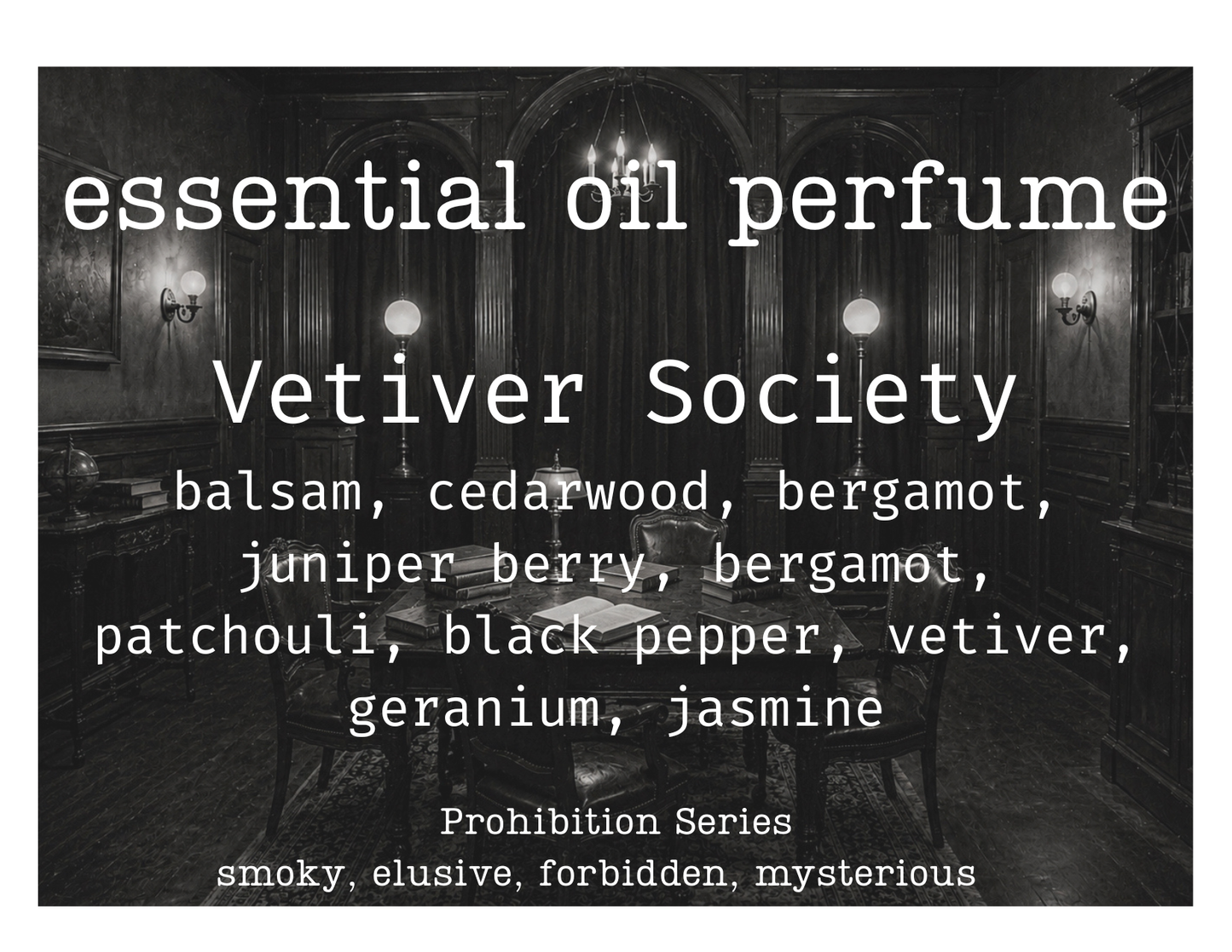 Essential Oil Perfume: Prohibition Series
