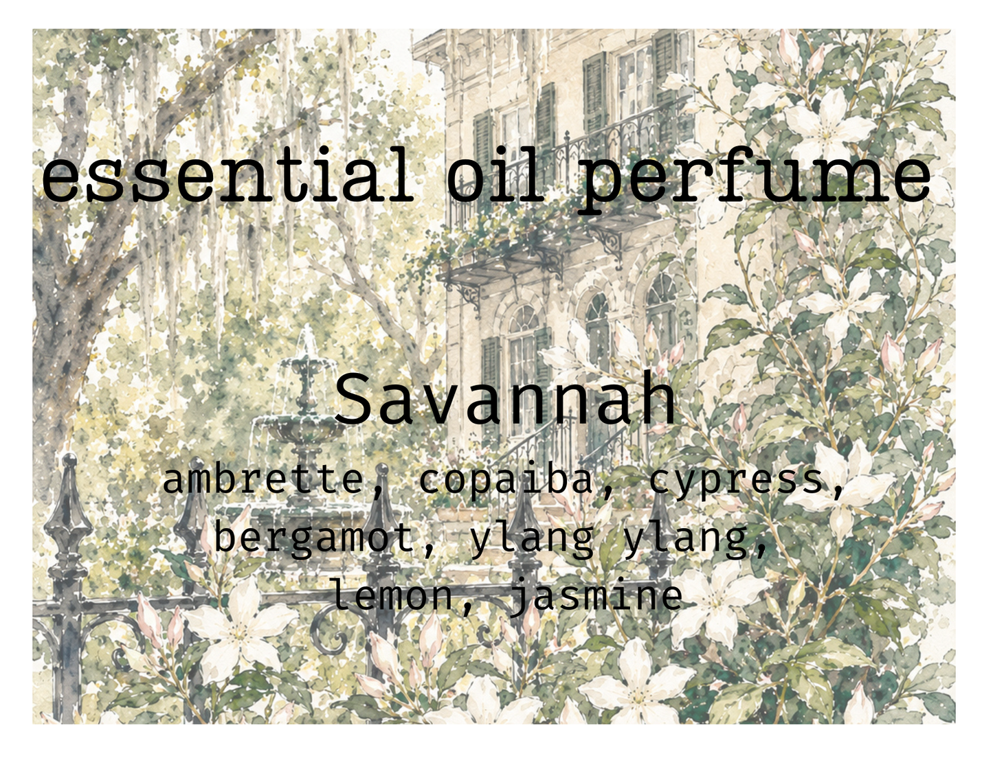 Essential Oil Perfume: Memories Series