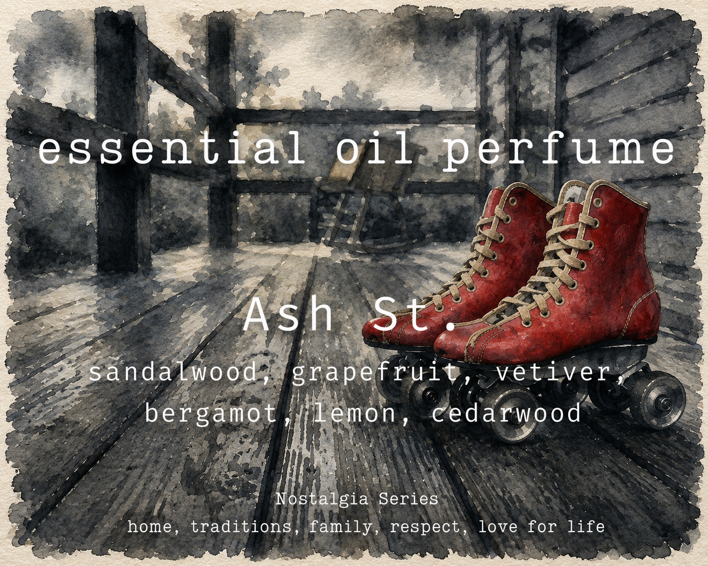 Essential Oil Perfume (Roll-on):  Nostalgia Series