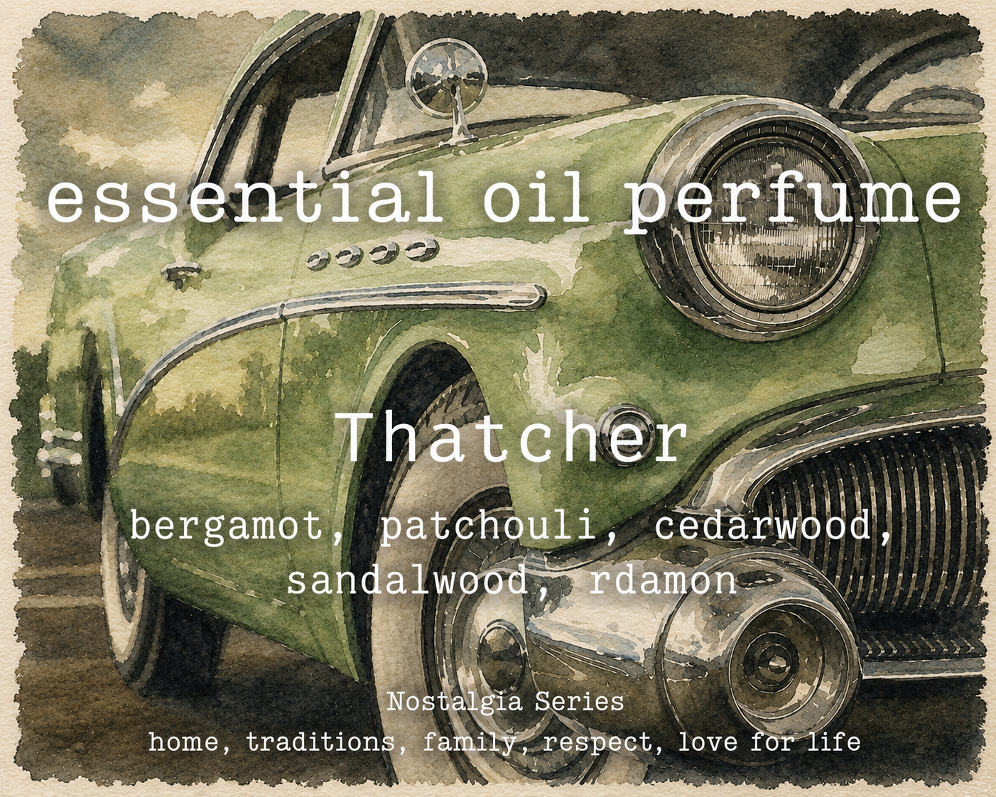 Essential Oil Perfume (Roll-on):  Nostalgia Series